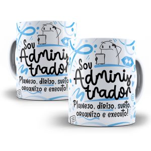 Estampa Caneca Administrador(a) Flork Profissões Sublimação