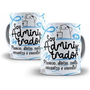 Estampa Caneca Administrador(a) Flork Profissões Sublimação