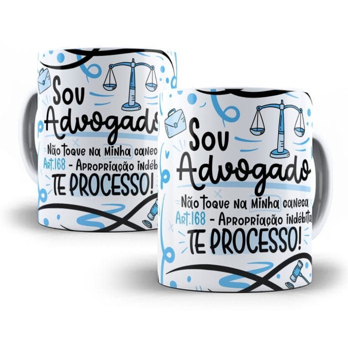 Estampa Caneca Advogado(a) Flork Profissões Sublimação Png