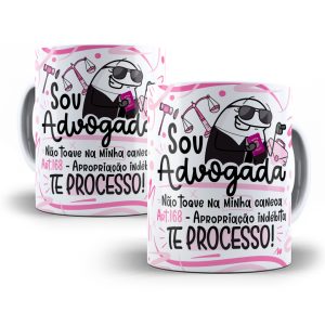 Estampa Caneca Advogado(a) Flork Profissões Sublimação Png
