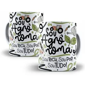 Estampa Caneca Agrônomo(a) Flork Profissões Sublimação