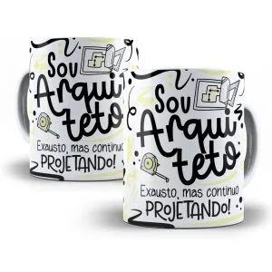 Estampa Caneca Arquiteto(a) Flork Profissões Sublimação 25 Estampa Caneca Arquiteto(a) Flork Profissões Sublimação