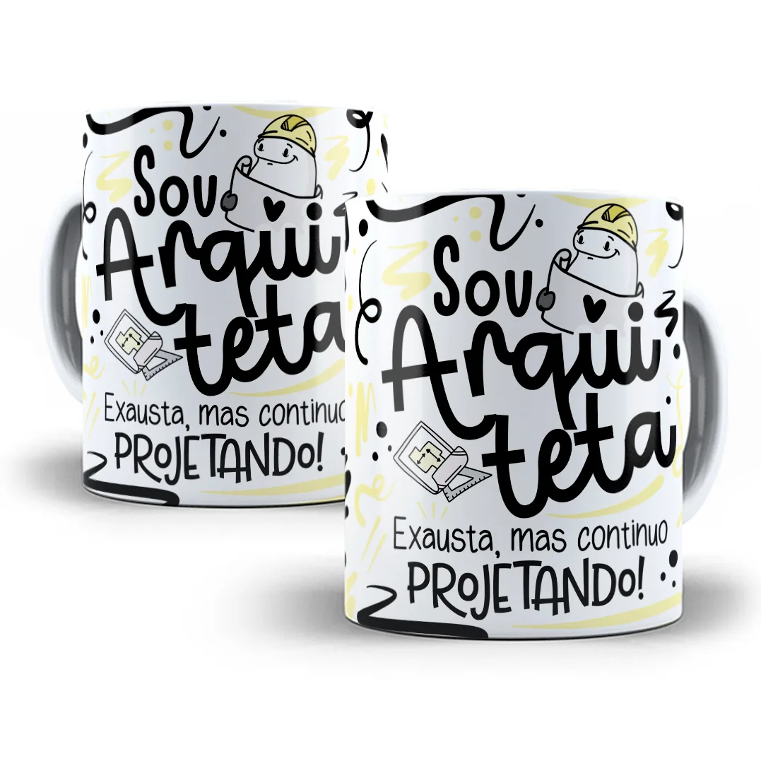Estampa Caneca Arquiteto(a) Flork Profissões Sublimação 4 Estampa Caneca Arquiteto(a) Flork Profissões Sublimação