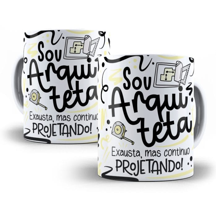 Estampa Caneca Arquiteto(a) Flork Profissões Sublimação