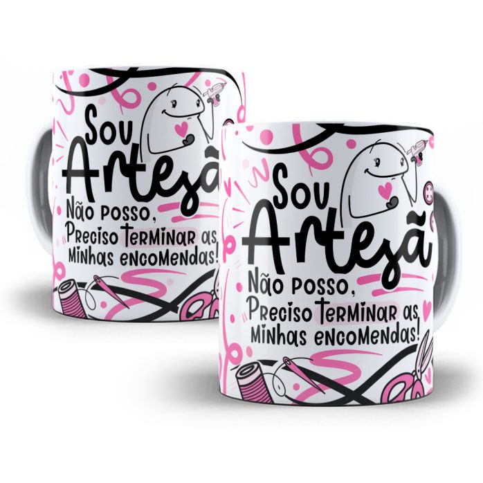 Estampa Caneca Artesã Flork Profissões Sublimação Png