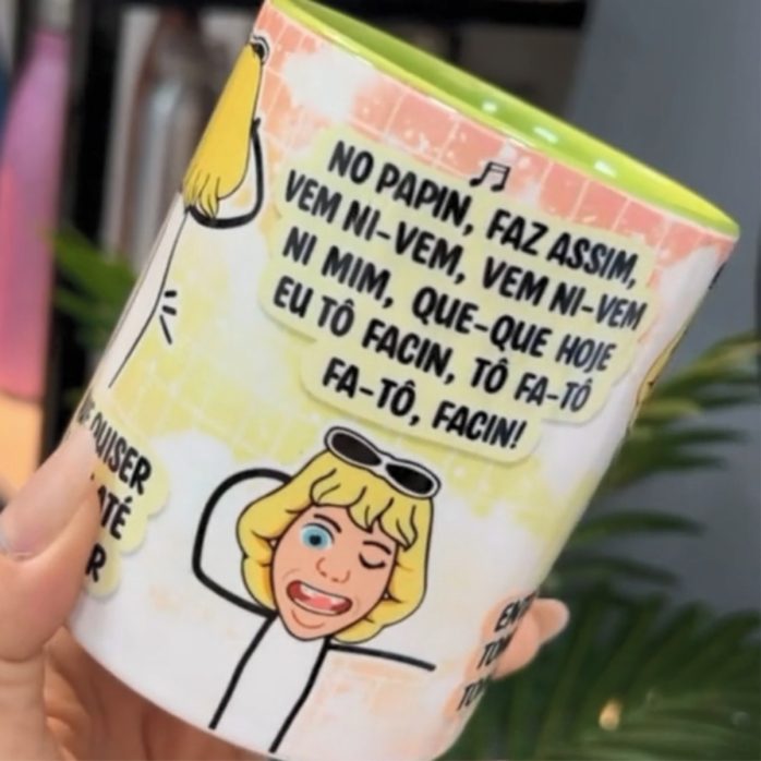 Estampa Caneca Bola Aê Brisa Aê Que Hoje a Noite É de Prazer