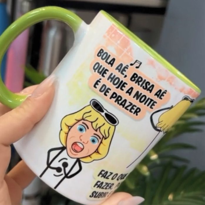 Estampa Caneca Bola Aê Brisa Aê Que Hoje a Noite É de Prazer