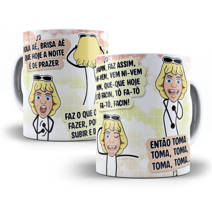 Estampa Caneca Bola Aê Brisa Aê Que Hoje a Noite É de Prazer