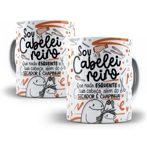 Estampa Caneca Cabeleireiro(a) Flork Profissões Sublimação