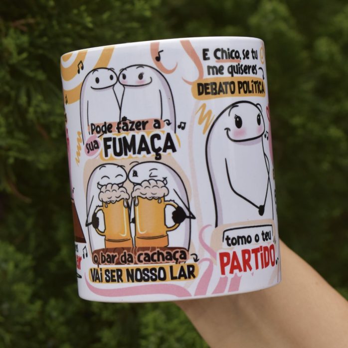 Estampa Caneca Chico Se Tu Me Quiseres Luiza Sonza Sublimar
