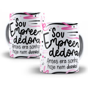 Estampa Caneca Empreendedor(a) Flork Profissões Sublimação