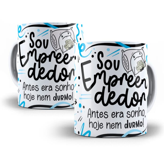 Estampa Caneca Empreendedor(a) Flork Profissões Sublimação