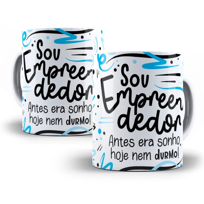 Estampa Caneca Empreendedor(a) Flork Profissões Sublimação
