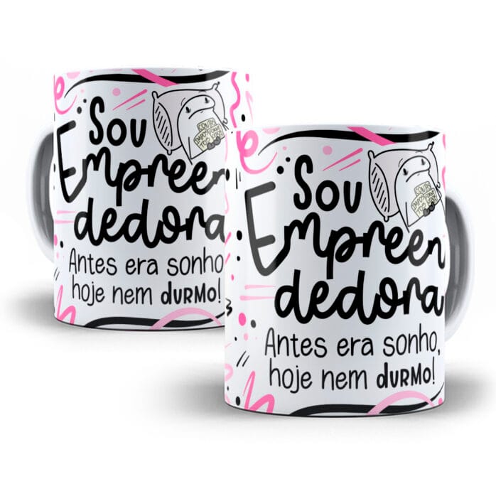 Estampa Caneca Empreendedor(a) Flork Profissões Sublimação