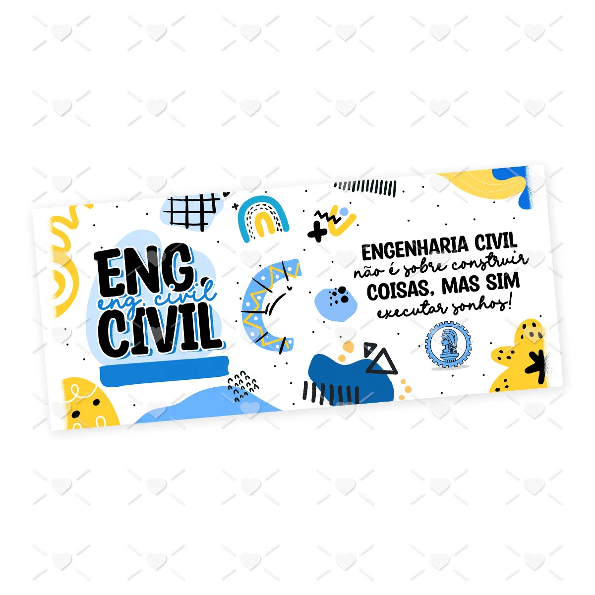 Estampa Caneca Engenheiro(a) Civil Engenharia Profissões 2 Estampa Caneca Engenheiro(a) Civil Engenharia Profissões