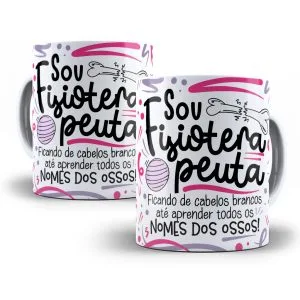 Estampa Caneca Fisioterapeuta Flork Profissões Sublimação