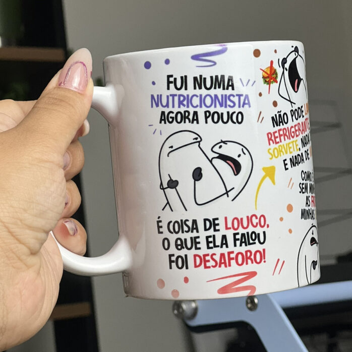 Estampa Caneca Flork Fui na Nutricionista Agora Pouco Png