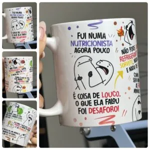 Estampa Caneca Flork Fui na Nutricionista Agora Pouco Png