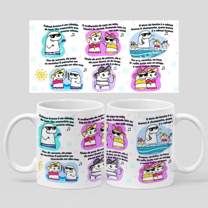Estampa Caneca Flork O Dono Da Lancha É O Cabeça Branca Png