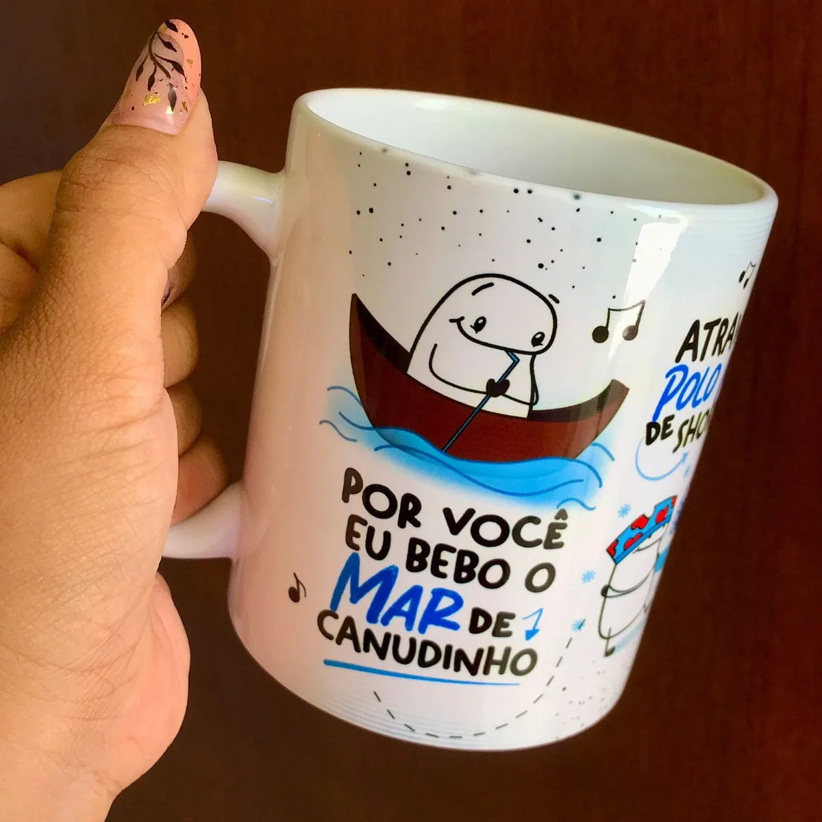 Estampa Caneca Flork Por Você Eu Bebo O Mar De Canudinho 2 Estampa Caneca Flork Por Você Eu Bebo O Mar De Canudinho