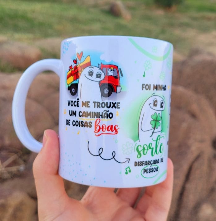Estampa Caneca Flork Você Me Trouxe Um Caminhão De Coisas