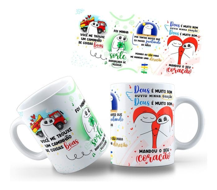 Estampa Caneca Flork Você Me Trouxe Um Caminhão De Coisas