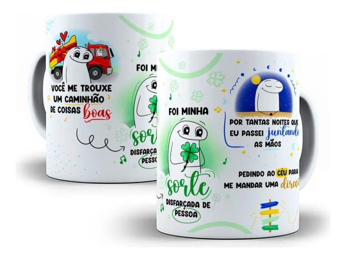 Estampa Caneca Flork Você Me Trouxe Um Caminhão De Coisas