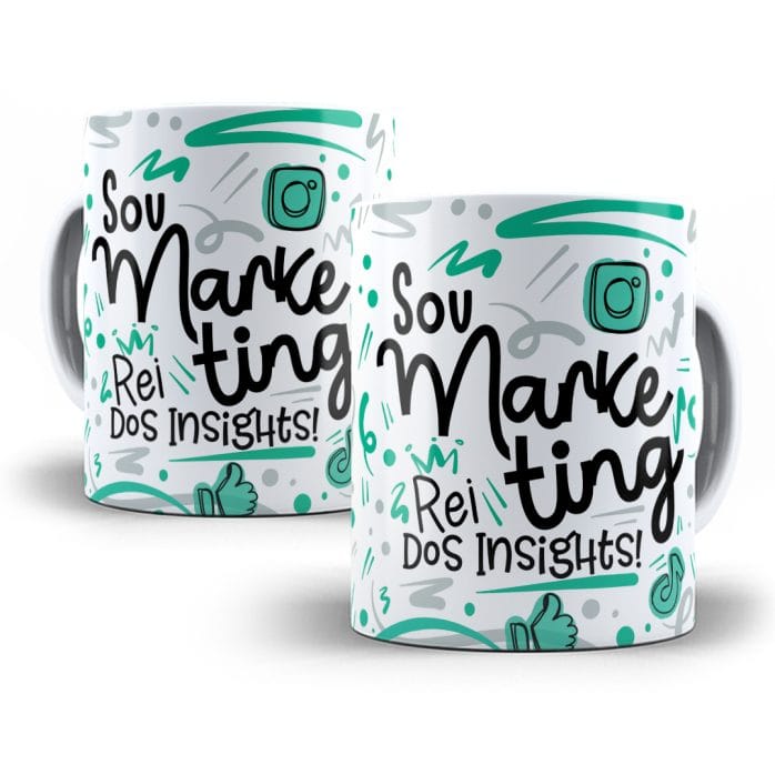Estampa Caneca Marketing Flork Profissões Sublimação