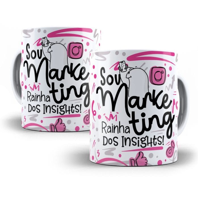 Estampa Caneca Marketing Flork Profissões Sublimação