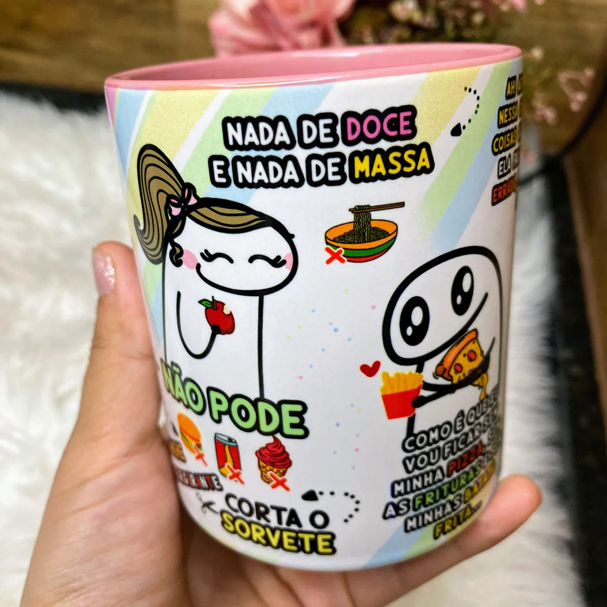 Estampa Caneca Nutricionista Dieta É coisa de Louco Flork 3 Estampa Caneca Nutricionista Dieta É coisa de Louco Flork