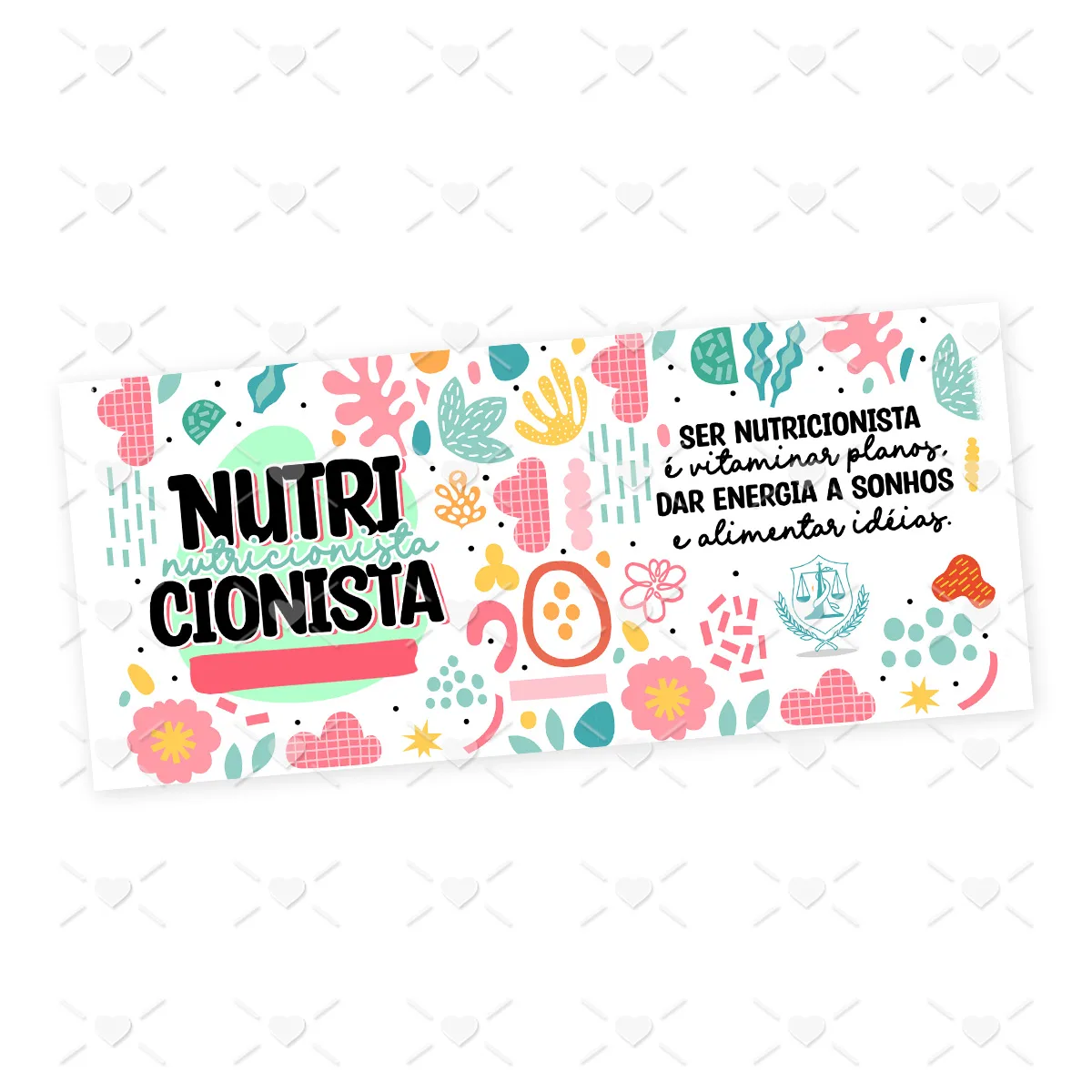 Estampa Caneca Nutricionista Nutrição Profissões Coloridas 2 Estampa Caneca Nutricionista Nutrição Profissões Coloridas