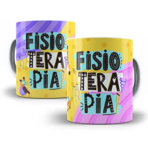 Estampa Caneca Profissional de Fisioterapia Alegre
