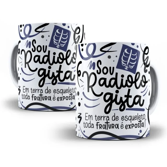 Estampa Caneca Radiologista Flork Profissões Sublimação