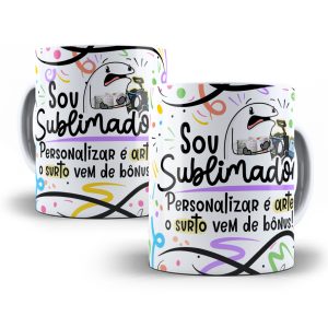 Estampa Caneca Sublimador Flork Profissões Sublimação Png