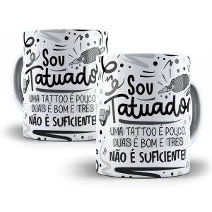 Estampa Caneca Tatuador Flork Profissões Sublimação