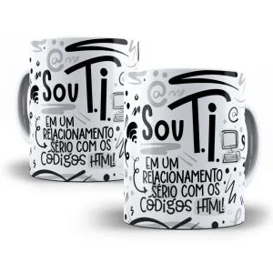 Estampa Caneca TI Flork Profissões Sublimação