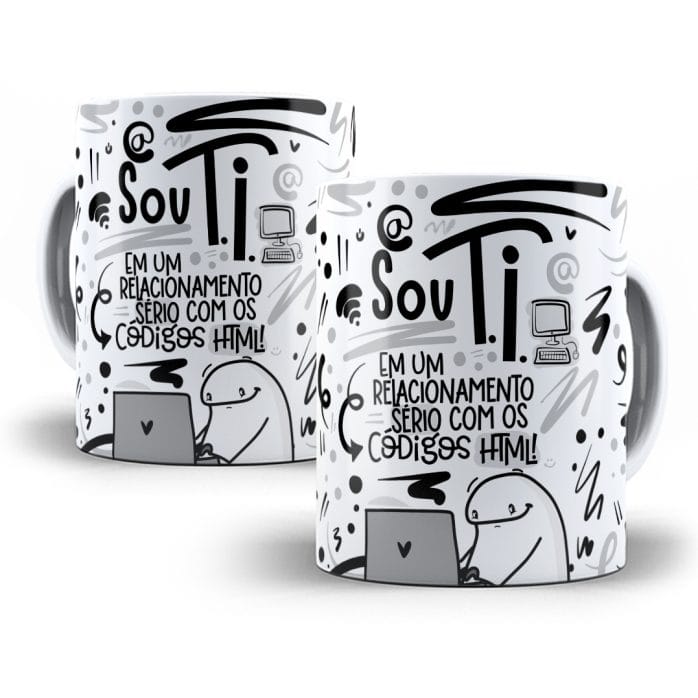 Estampa Caneca TI Flork Profissões Sublimação