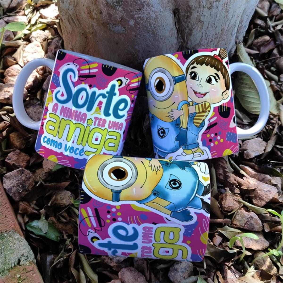 Arte Digital Minions para Caneca com Fundo Transparente 2 Arte Digital Minions para Caneca com Fundo Transparente - Imagem 2