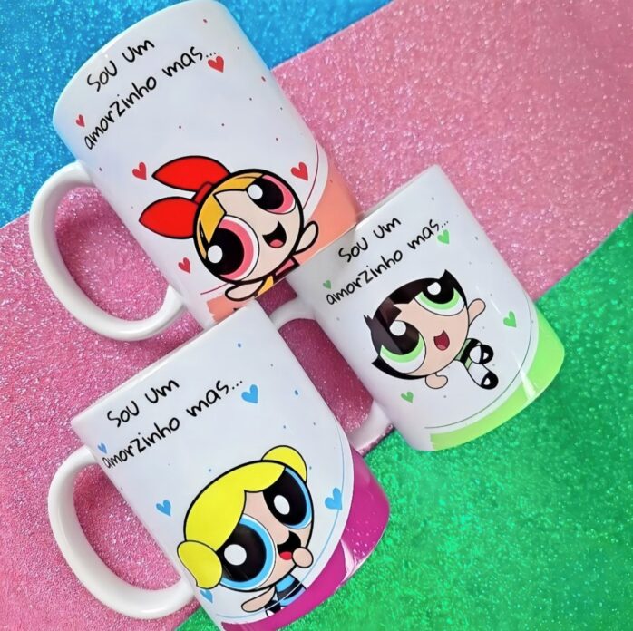 Estampa para Caneca Meninas Super Poderosas