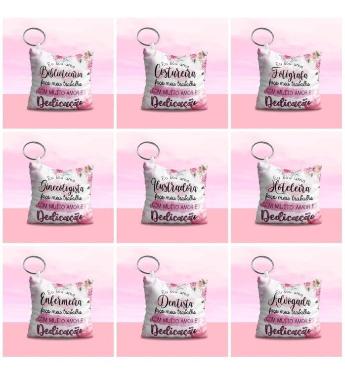 Estampas Alfabeto Floral P Caneca Almofada Profissões Corel