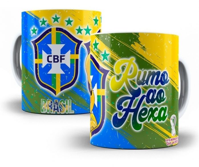 Estampas Caneca Copa Do Mundo Qatar 2022 Editáveis Photoshop