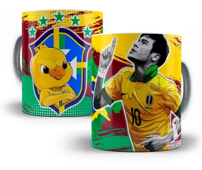 Estampas Caneca Copa Do Mundo Qatar 2022 Editáveis Photoshop