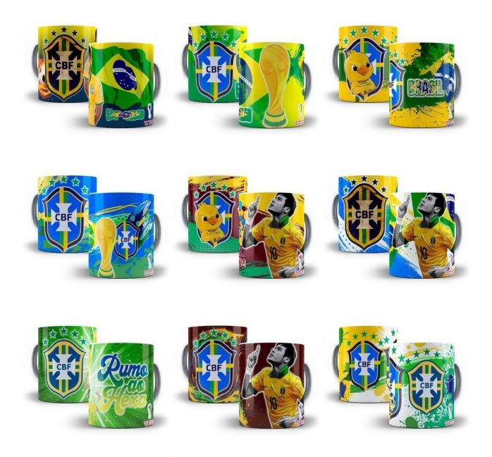 Estampas Caneca Copa Do Mundo Qatar 2022 Editáveis Photoshop