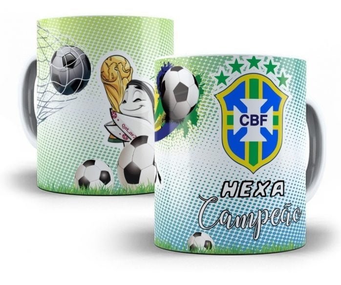 Estampas Caneca Da Copa 2022 Sublimação Corel E Photoshop