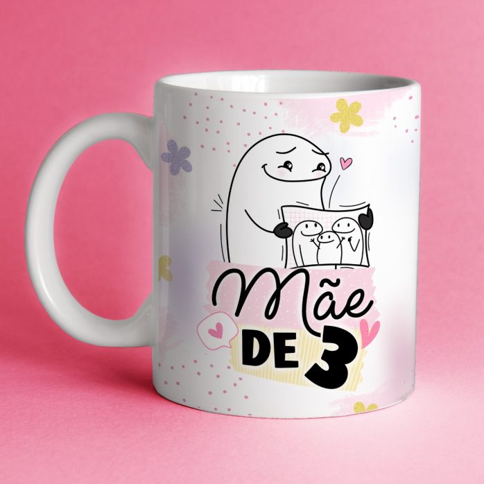 Estampas Caneca Dia Das Mães Flork Autista Pet Avó Dinda