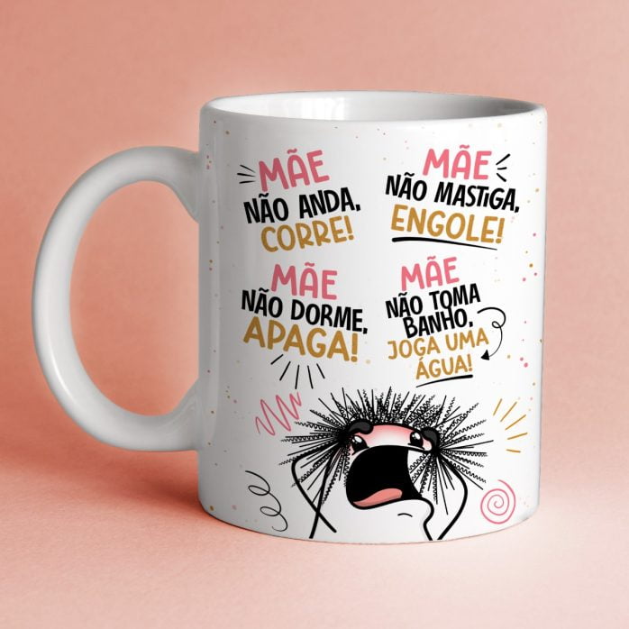 Estampas Caneca Dia Das Mães Flork Autista Pet Avó Dinda