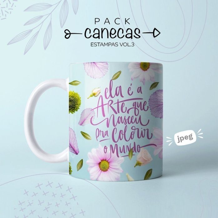 Estampas Caneca Dia Das Mulheres Força Feminina Em Jpg