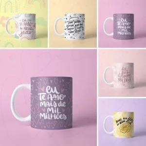 Estampas Caneca Dia Dos Namorados 2022 Frases De Amor Love