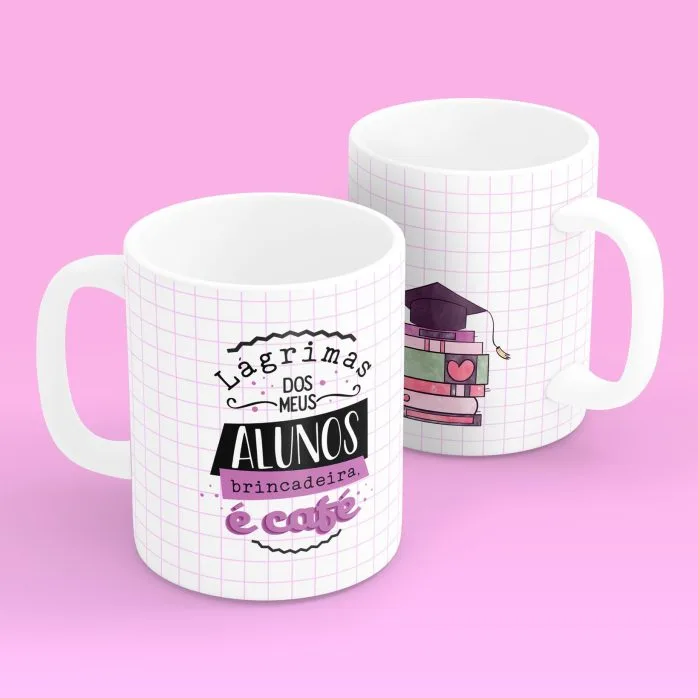 Estampas Caneca Dia dos Professores Coruja Frases Fofas Png