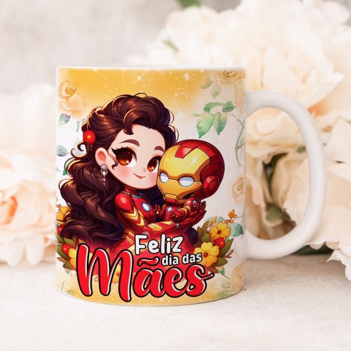 Estampas Caneca Mães Heroínas Sublimação + Ilustrações Png
